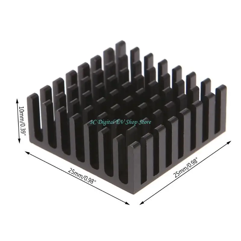 E74D 5Pcs 25x25x10mm Aluminum Heatsink Block Computer Cooler Electronic Chip Radiator
E74D 5Pcs 25x25x10mm Aluminum Heatsink Block Computer Cooler Electronic Chip Radiator