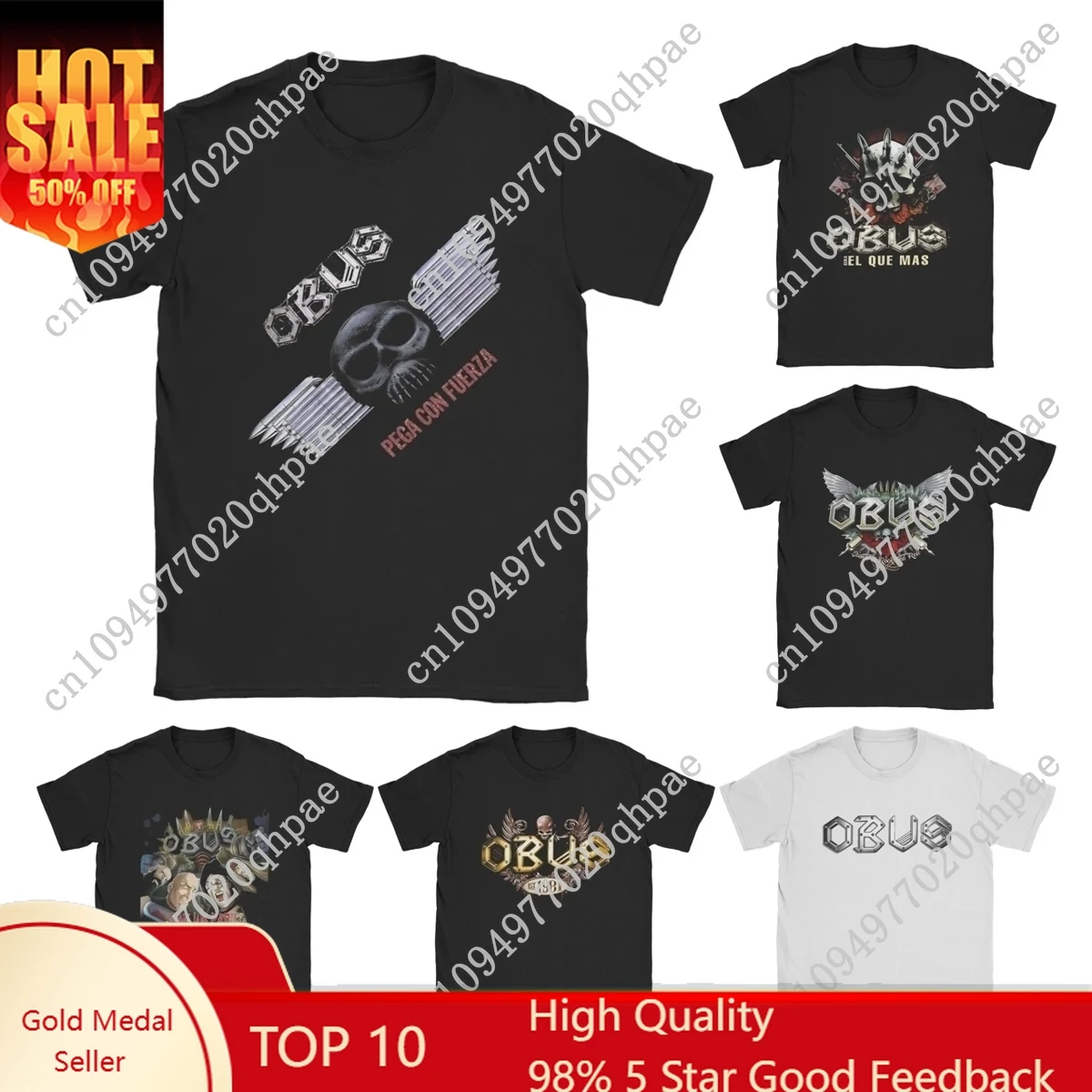 Casual Obus Band Rock T-Shirts Men Crew Neck Cotton T Shirt Spanish Heavy Metal Short Sleeve Tees Printed Clothes
Casual Obus Band Rock T-Shirts Men Crew Neck Cotton T Shirt Spanish Heavy Metal Short Sleeve Tees Printed Clothes