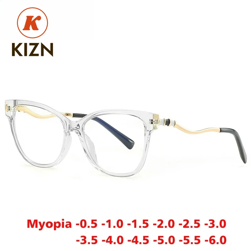 KIZN кошачий глаз очки для близорукости женские анти-синий свет компьютерные оптические очки по рецепту фотохромная оправа от -0,50 до -10
KIZN кошачий глаз очки для близорукости женские анти-синий свет компьютерные оптические очки по рецепту фотохромная оправа от -0,50 до -10