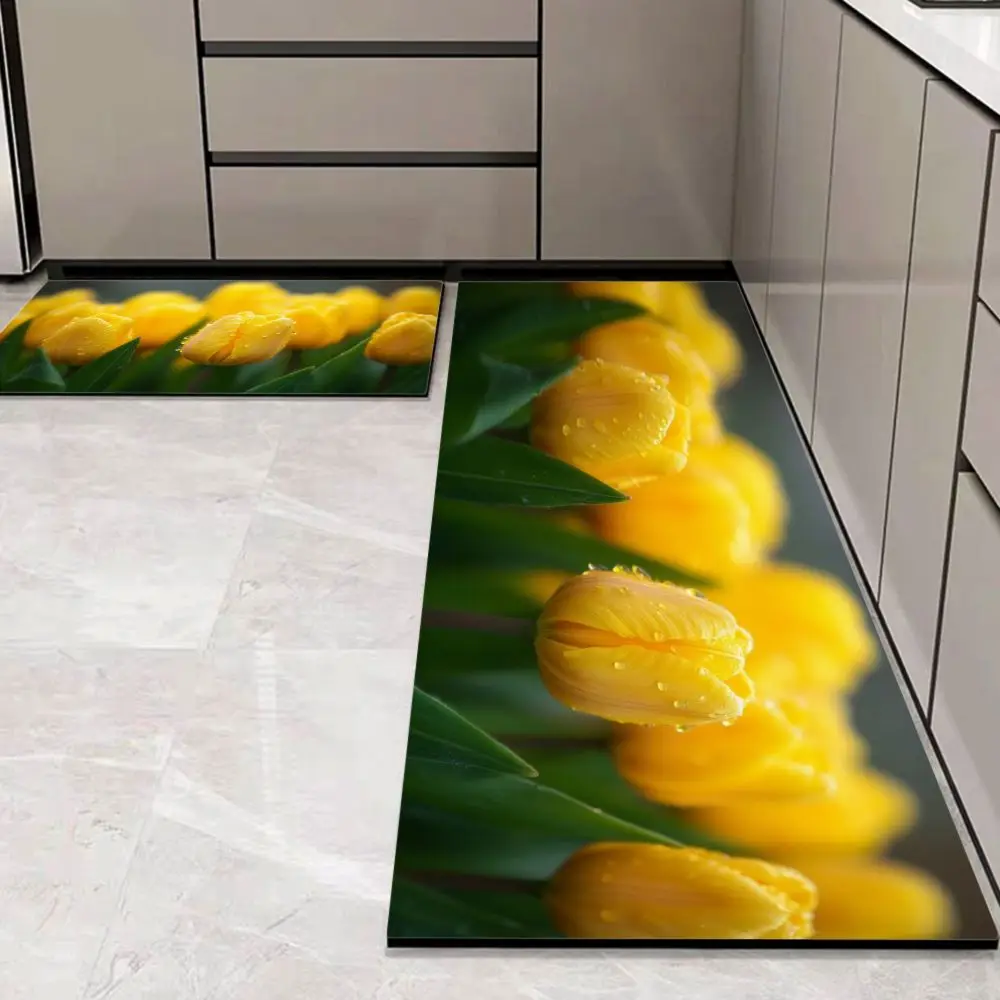 VIKAMA Kitchen Diatomaceous Earth Floor Mat, Water-Absorbent, Anti-Slip, Nordic Patterns, Easy to Maintain 
VIKAMA Kitchen Diatomaceous Earth Floor Mat, Water-Absorbent, Anti-Slip, Nordic Patterns, Easy to Maintain