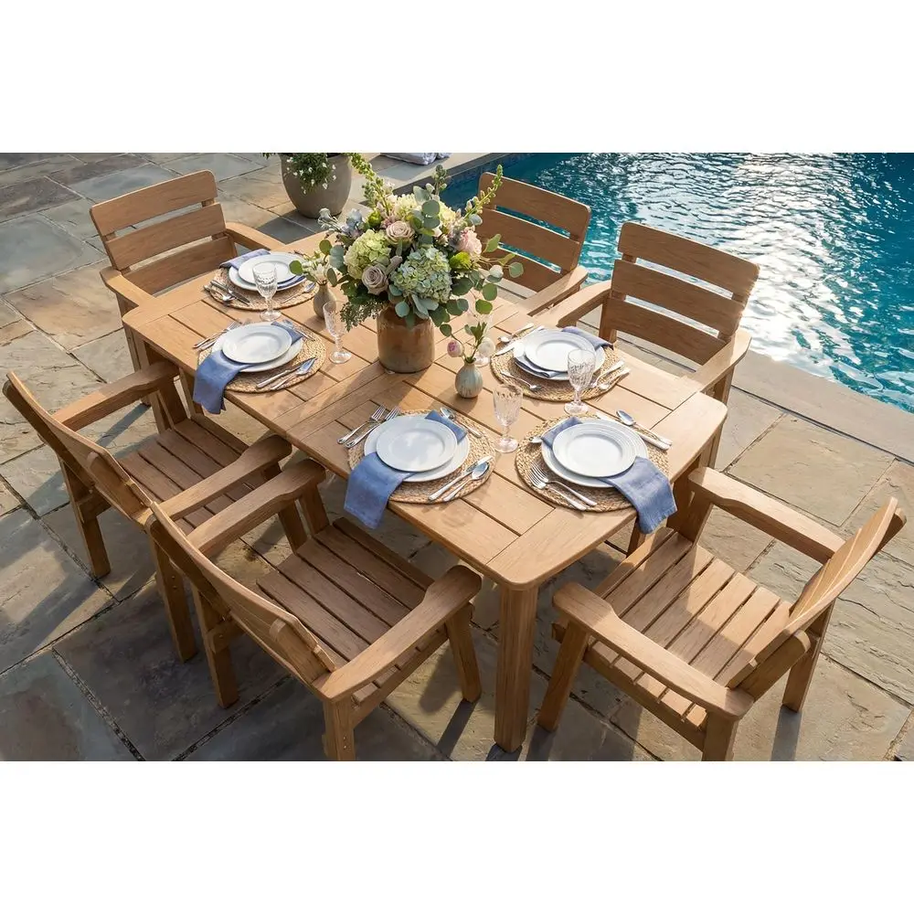 All-Weather 7-Piece Patio Dining Set with Umbrella Hole for Garden, Poolside, Backyard, Deck
All-Weather 7-Piece Patio Dining Set with Umbrella Hole for Garden, Poolside, Backyard, Deck