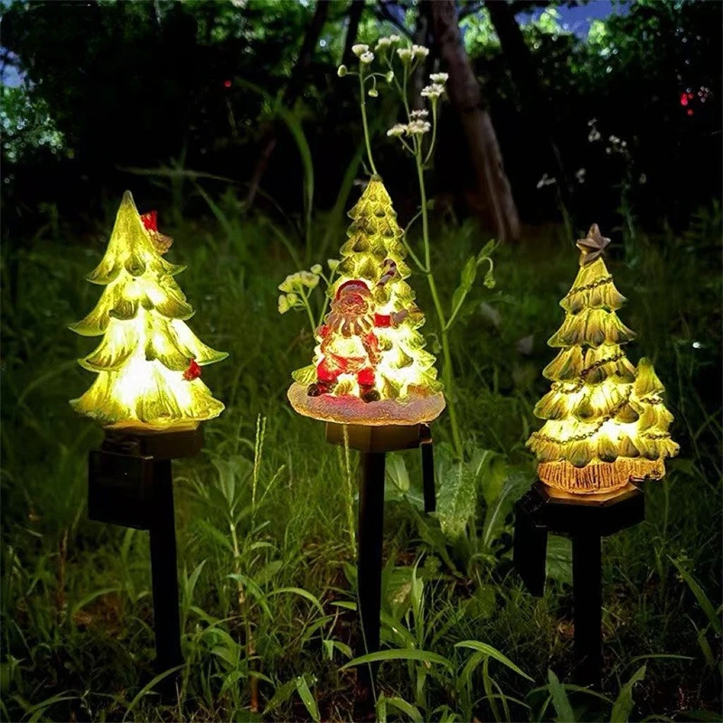 Christmas LED Solar Santa Claus And Tree Floor Lamp Resin Warm Light Cute Outdoor Xmas Decoration For Courtyard Best Gift
Christmas LED Solar Santa Claus And Tree Floor Lamp Resin Warm Light Cute Outdoor Xmas Decoration For Courtyard Best Gift