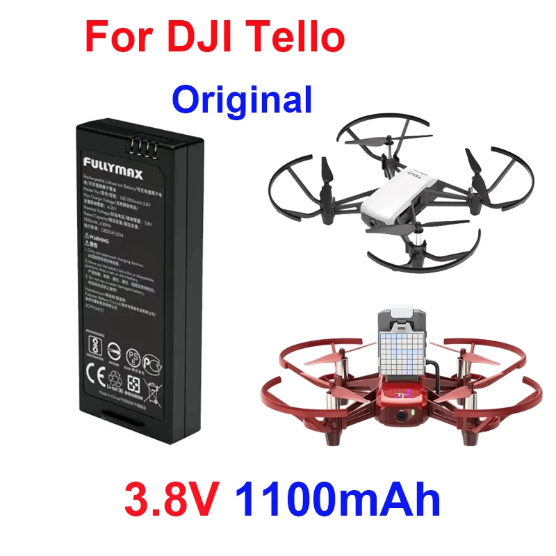 Оригинальный аккумулятор 3.8V 1100mAh для DJI Tello, интеллектуального летательного аппарата для программирования и обучения (EDU), аксессуары для RoboMaster TT. ✈️
Оригинальный аккумулятор 3.8V 1100mAh для DJI Tello, интеллектуального летательного аппарата для программирования и обучения (EDU), аксессуары для RoboMaster TT. ✈️