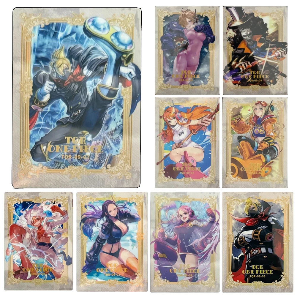 One Piece TQR 9PCS/SET Shirahoshi Nami Luffy Rebecca Robin Brook Buggy Shanks Reiju Holographic Collectible Cards Holiday Gift
One Piece TQR 9PCS/SET Shirahoshi Nami Luffy Rebecca Robin Brook Buggy Shanks Reiju Holographic Collectible Cards Holiday Gift