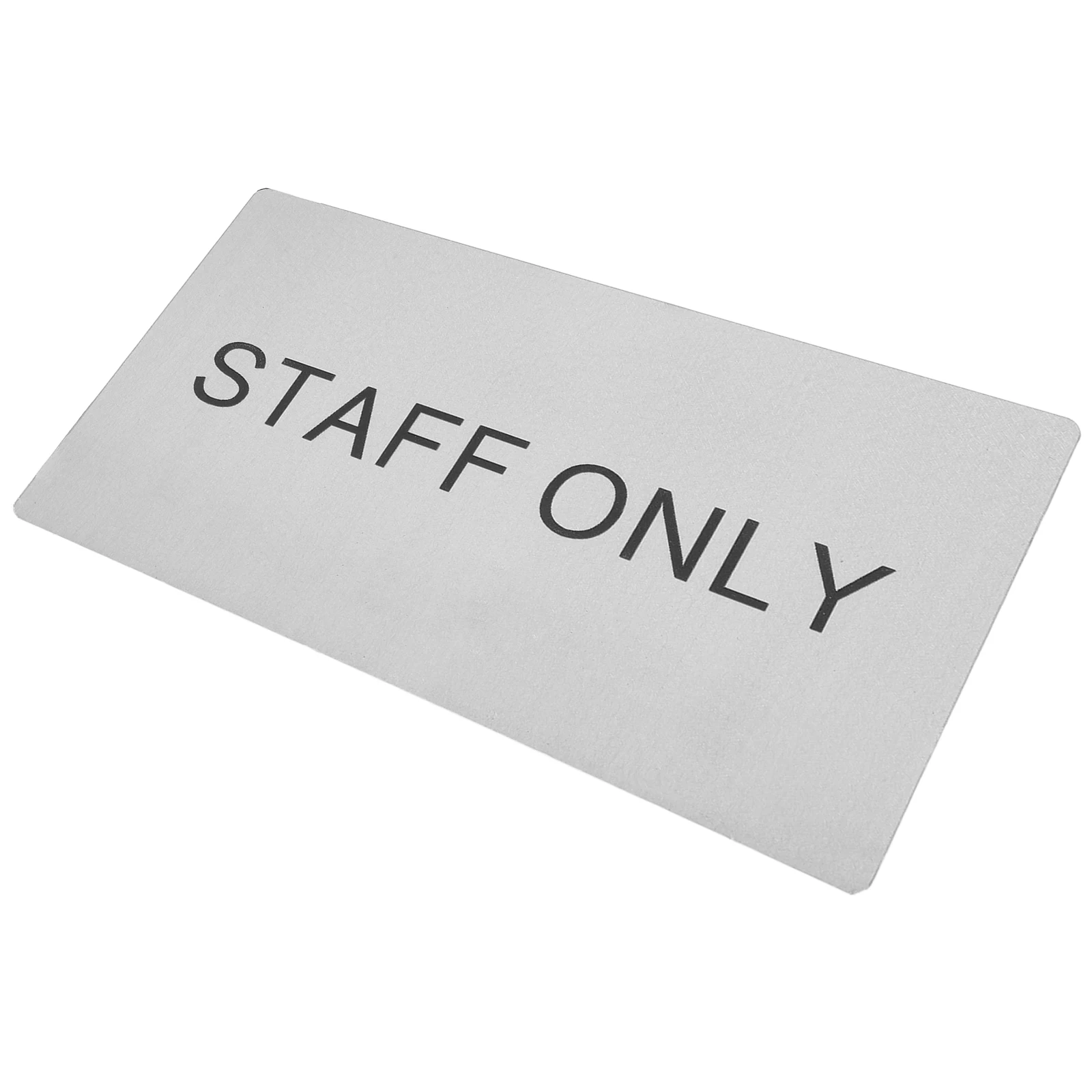 Reusable 7x4 Inch Silver Staff Only Door Sign for Office Restaurant Easy Install Door Plate Signs Office Decor Commercial Space
Reusable 7x4 Inch Silver Staff Only Door Sign for Office Restaurant Easy Install Door Plate Signs Office Decor Commercial Space