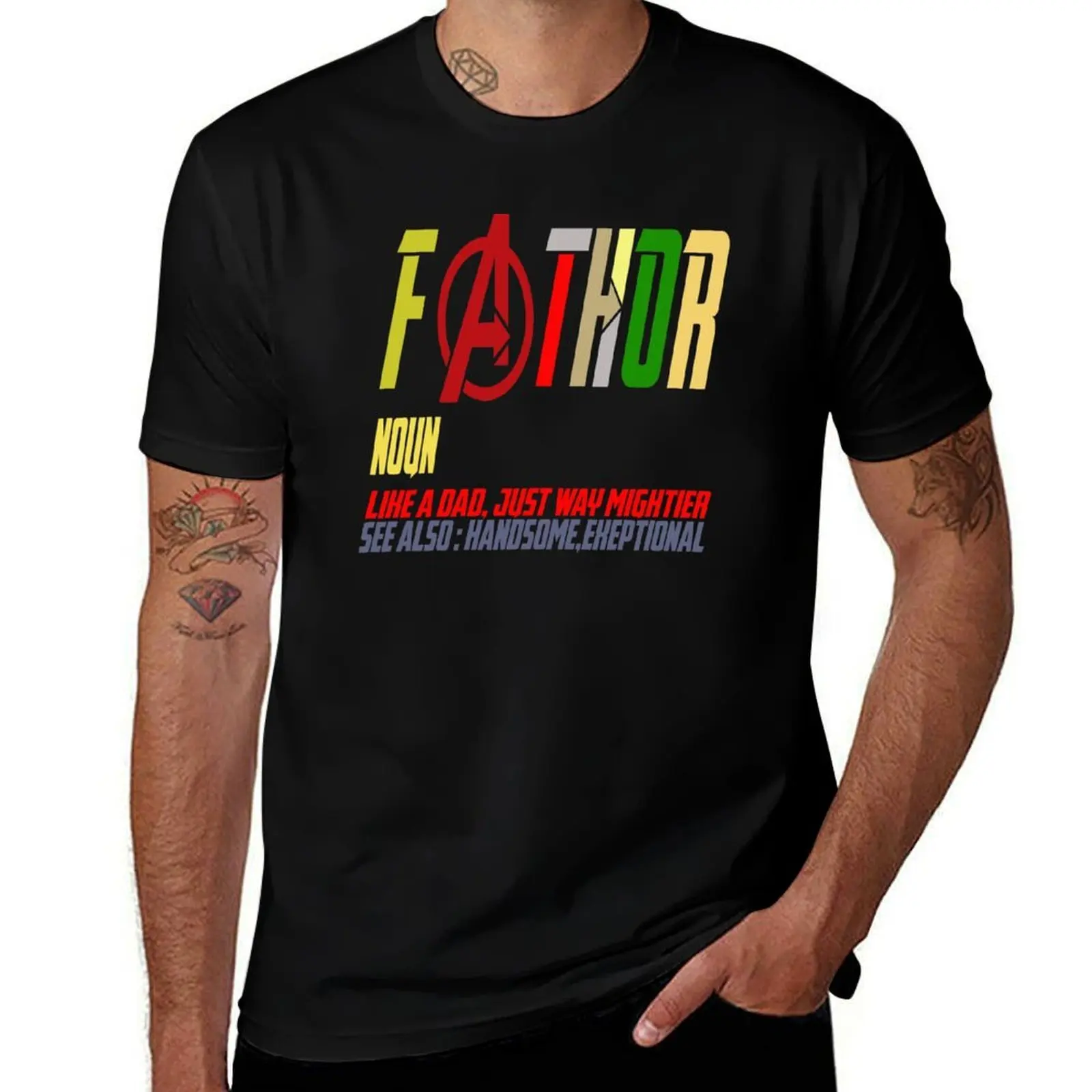Fa-Thor Like Dad Just Way Mightier Hero T-Shirt graphic t shirts for man man t shirt heavy cotton T-Shirt
Fa-Thor Like Dad Just Way Mightier Hero T-Shirt graphic t shirts for man man t shirt heavy cotton T-Shirt