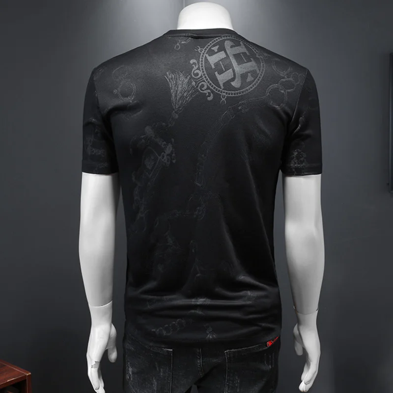 Luxury High Animal Quality Horse Head Tide Brand Rhinestones Short Sleeve Tee 2023 Summer Men's Slim Fit Hot Drilling Tshirt
Luxury High Animal Quality Horse Head Tide Brand Rhinestones Short Sleeve Tee 2023 Summer Men's Slim Fit Hot Drilling Tshirt