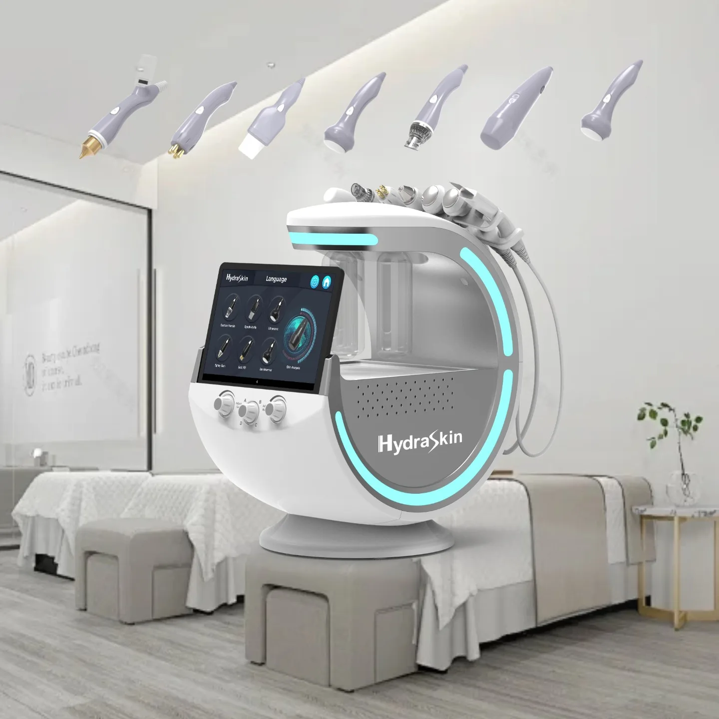 Новейший 7in1 Hydra Beauty гидрородермабразия для лица H2O2, машина для очистки кожи, кислородный очиститель для лица Aqua Peel
Новейший 7in1 Hydra Beauty гидрородермабразия для лица H2O2, машина для очистки кожи, кислородный очиститель для лица Aqua Peel