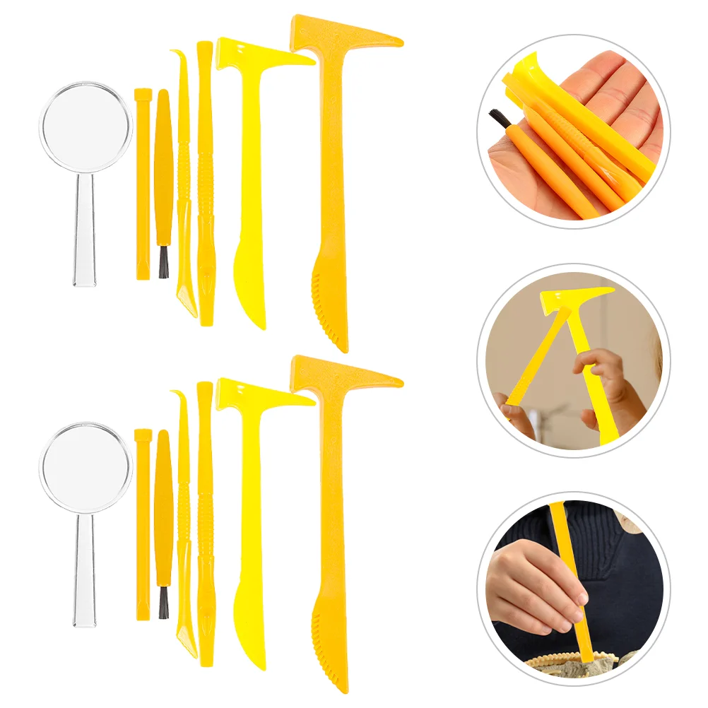 2 Sets of Digging Hammer Chisel Brush Archaeological Excavation Tools Kids Educational Digging Kit kids tools set
2 Sets of Digging Hammer Chisel Brush Archaeological Excavation Tools Kids Educational Digging Kit kids tools set