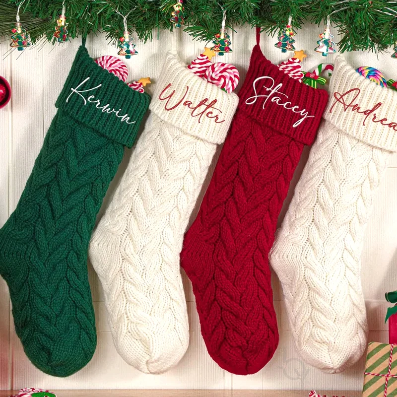 Personalized Christmas Sock Embroidered Christmas Stocking with Name Personalized Christmas Ornament Knitted Stockings
Personalized Christmas Sock Embroidered Christmas Stocking with Name Personalized Christmas Ornament Knitted Stockings