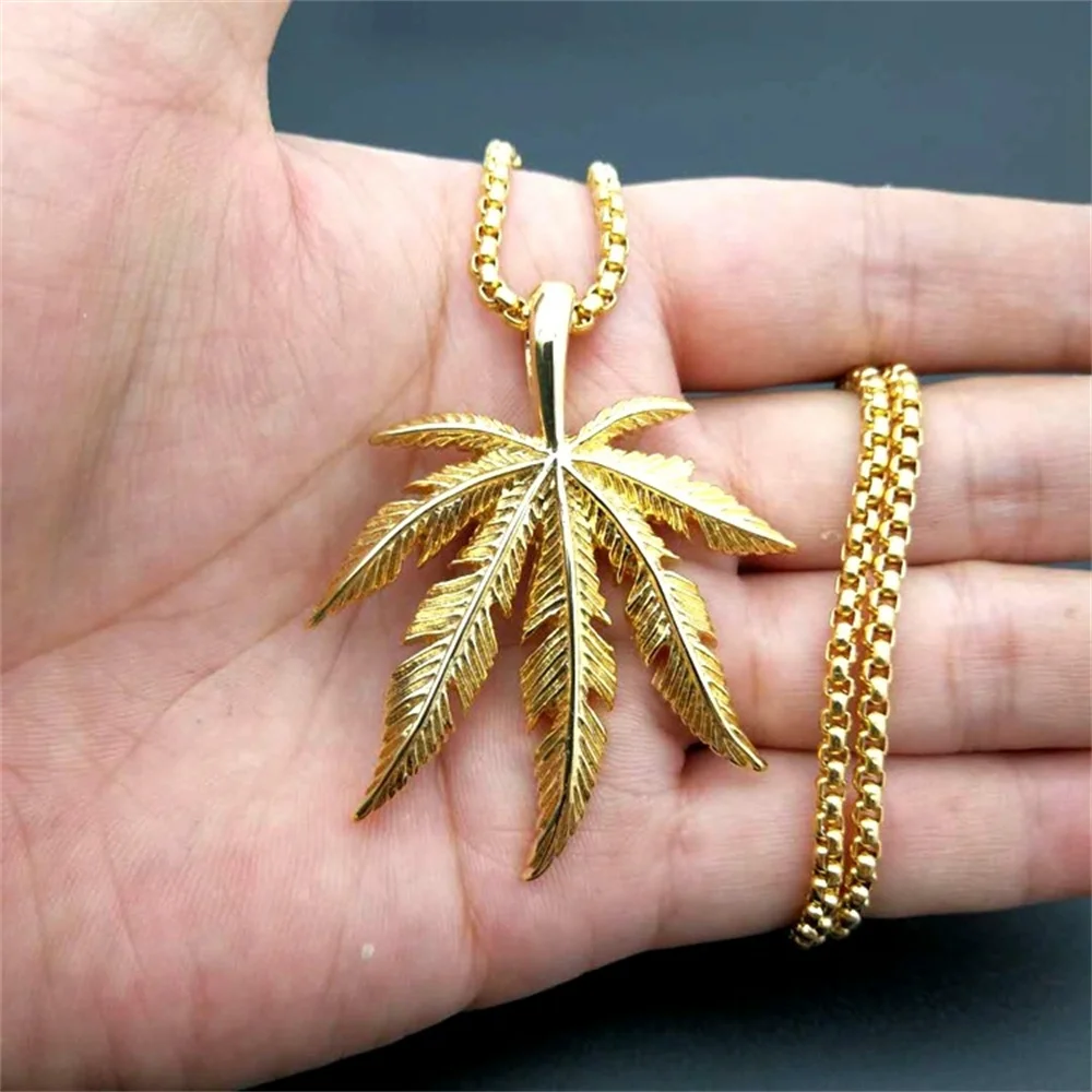 Hip Hop Vintage Hemp Leaf Pendant Gold Silver Color Stainless Steel Rapper Necklace for Men Women Hiphop Party Jewelry Gift 2025
Hip Hop Vintage Hemp Leaf Pendant Gold Silver Color Stainless Steel Rapper Necklace for Men Women Hiphop Party Jewelry Gift 2025