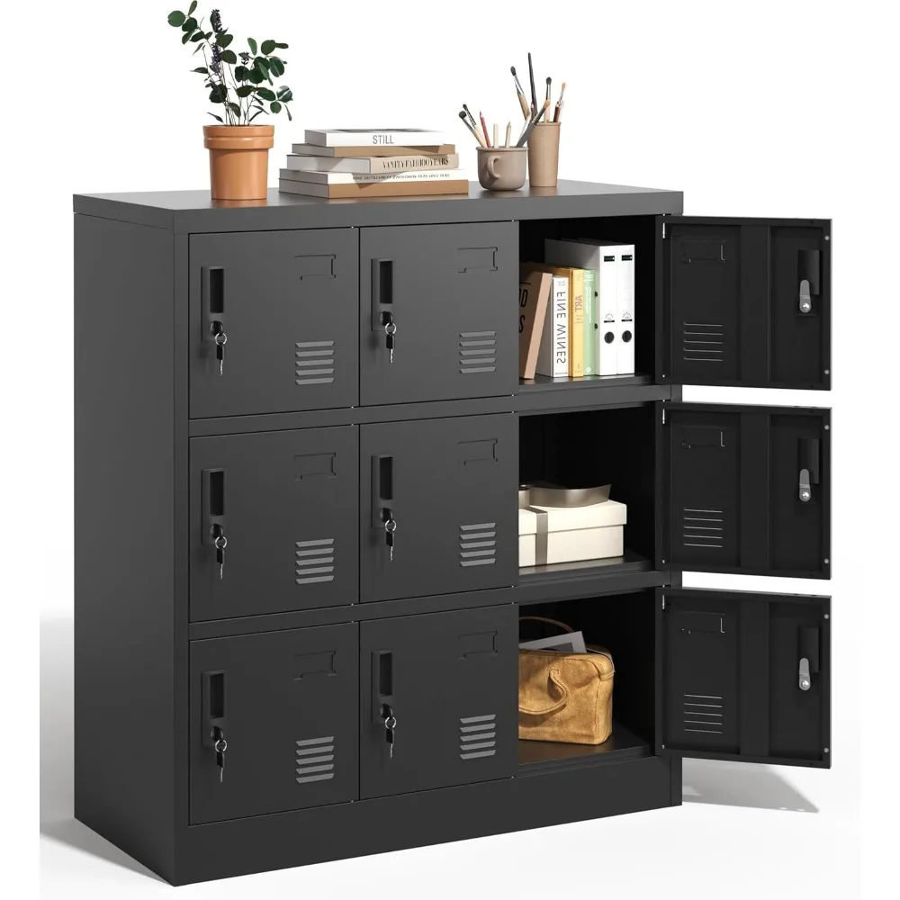 Employee Storage Locker,9 Door Storage Locker,Metal Locker for Employees Office Steel Gym Lockers with Card Slot,Office Storage
Employee Storage Locker,9 Door Storage Locker,Metal Locker for Employees Office Steel Gym Lockers with Card Slot,Office Storage