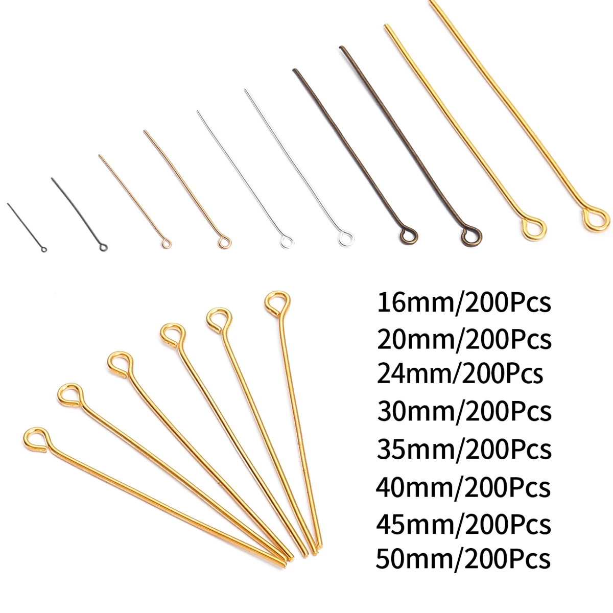 9-Shaped Metal Pins Set 16-50mm - Rust-proof DIY Jewelry Craft Supplies for Creative Designs
9-Shaped Metal Pins Set 16-50mm - Rust-proof DIY Jewelry Craft Supplies for Creative Designs