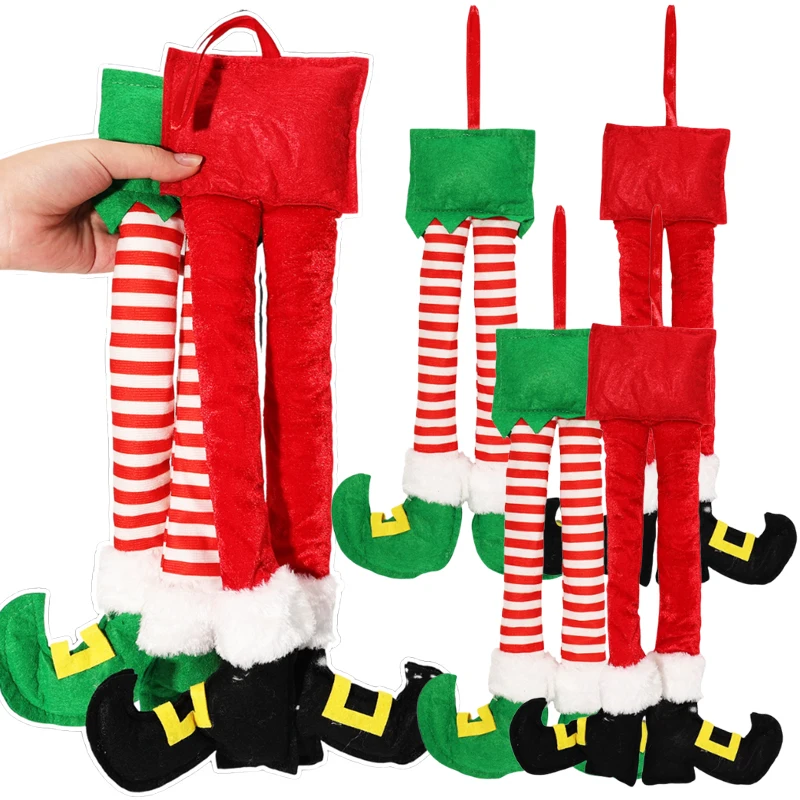 Christmas Striped Fabric Hanging Ornament Plush Santa Claus Elf Legs Car Decor Christmas Tree Decoration Home Hanging Ornament
Christmas Striped Fabric Hanging Ornament Plush Santa Claus Elf Legs Car Decor Christmas Tree Decoration Home Hanging Ornament