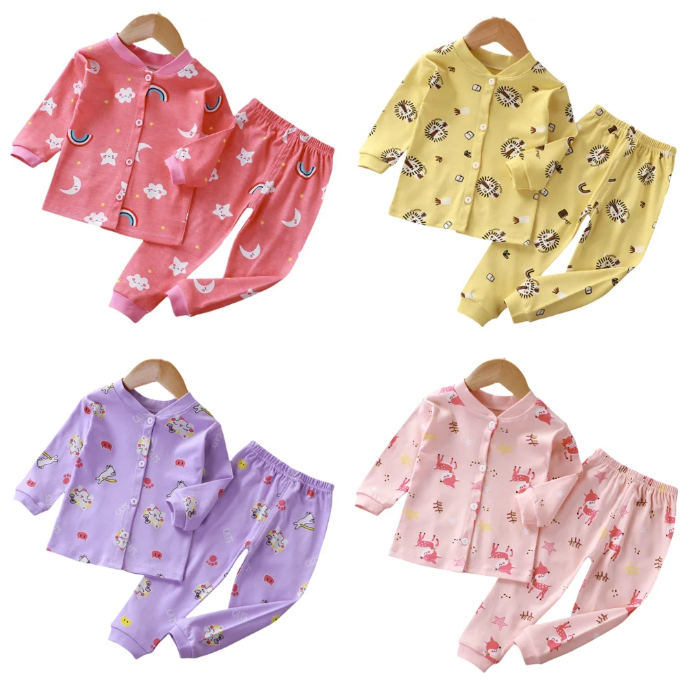 2023 New Children Cardigan Pajamas Version Boys Pure Cotton Long-Sleeved Girls Baby Outerwear Single-breasted Home Clothes Set
2023 New Children Cardigan Pajamas Version Boys Pure Cotton Long-Sleeved Girls Baby Outerwear Single-breasted Home Clothes Set