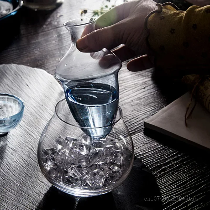 Japanese-style Creative Sake Jug Set Glass Separation Wine Dispenser Home Restaurant Store Supplies Sake Blue Cup Decoration 1Pc
Japanese-style Creative Sake Jug Set Glass Separation Wine Dispenser Home Restaurant Store Supplies Sake Blue Cup Decoration 1Pc