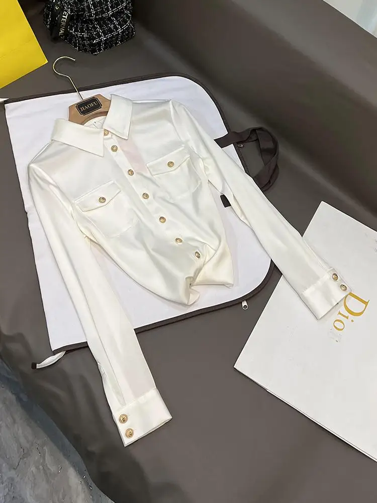 New Summer 2026 Silk Satin Shirt Comfortable Casual Versatile High-End Commuter Style Women's Premium Quality Fashionable Blouse
New Summer 2026 Silk Satin Shirt Comfortable Casual Versatile High-End Commuter Style Women's Premium Quality Fashionable Blouse