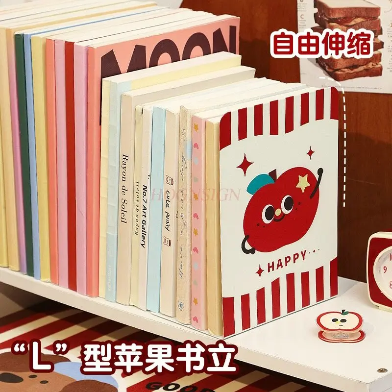 2pcs Cute Apple Metal Book Stand L-shaped Desk Reading and Storage Bookshelf Supporting Book Stand Student Book Block
2pcs Cute Apple Metal Book Stand L-shaped Desk Reading and Storage Bookshelf Supporting Book Stand Student Book Block