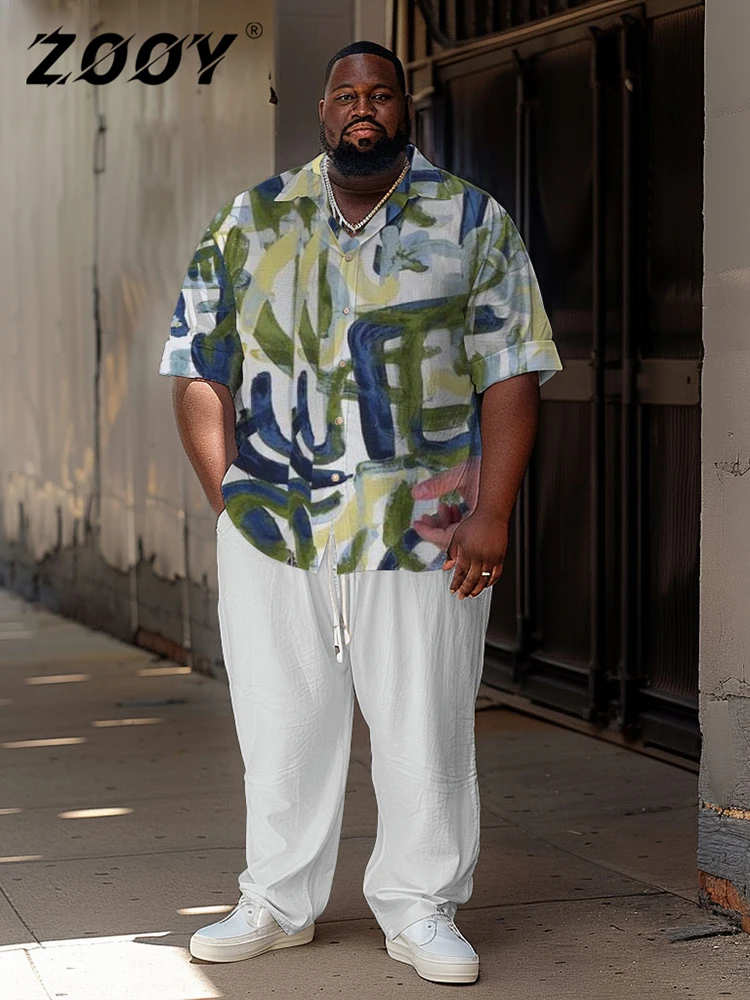 ZOOY (L-9XL) Plus Size Men's Waist 166cm Colorful Pattern Printed Business Retro Trendy Top Short Sleeve Shirt Long Pants Set
ZOOY (L-9XL) Plus Size Men's Waist 166cm Colorful Pattern Printed Business Retro Trendy Top Short Sleeve Shirt Long Pants Set