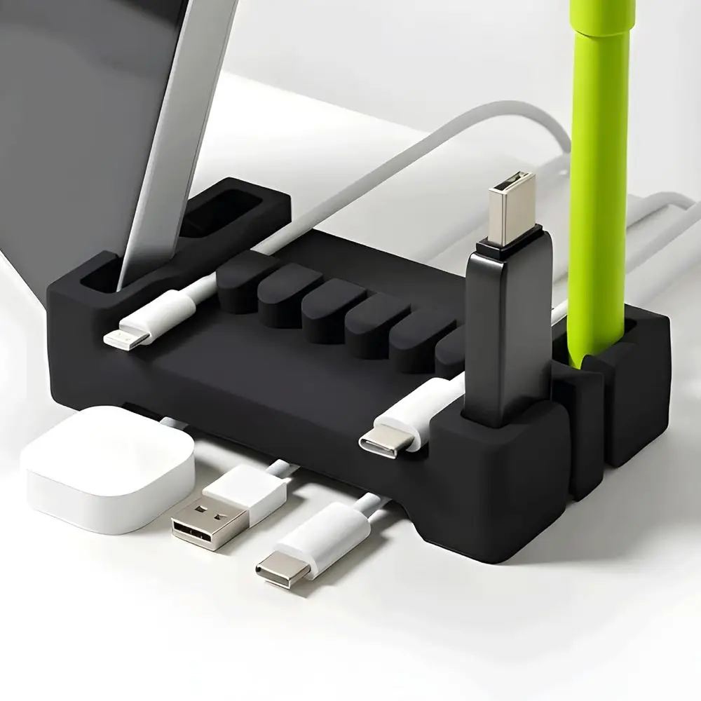Silicone + Steel-Weighted Cord Holder - Weighted Cord Organizer & Cable Management - Useful PC Accessory & Cable Holder for Offi
Silicone + Steel-Weighted Cord Holder - Weighted Cord Organizer & Cable Management - Useful PC Accessory & Cable Holder for Offi