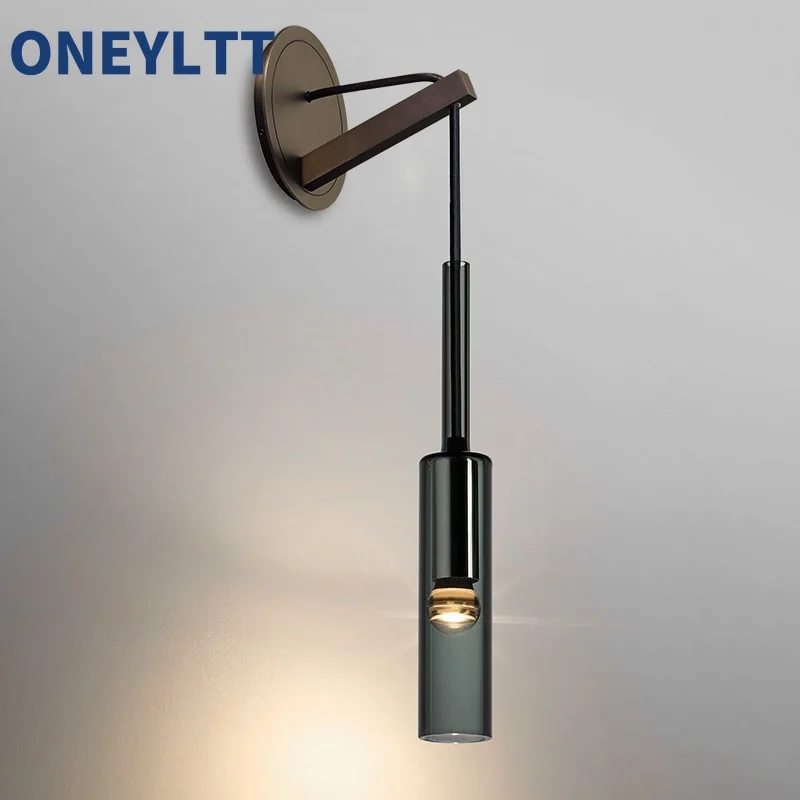 Modern minimalist luxury wine bottle bedroom bedside lamp designer living room TV background wall study glass long wall lamp
Modern minimalist luxury wine bottle bedroom bedside lamp designer living room TV background wall study glass long wall lamp