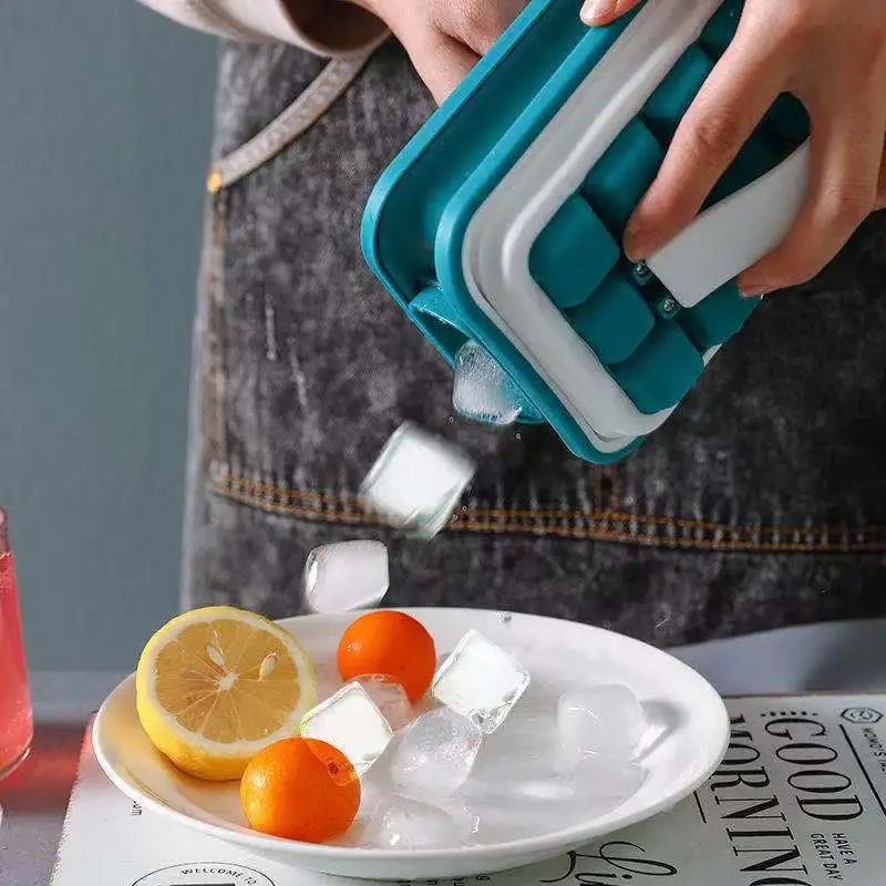 Silicone Ice Cube Mold with Lid Ice Storage Box Household Square Ice Box and Tray Kitchen Gadgets
Silicone Ice Cube Mold with Lid Ice Storage Box Household Square Ice Box and Tray Kitchen Gadgets
