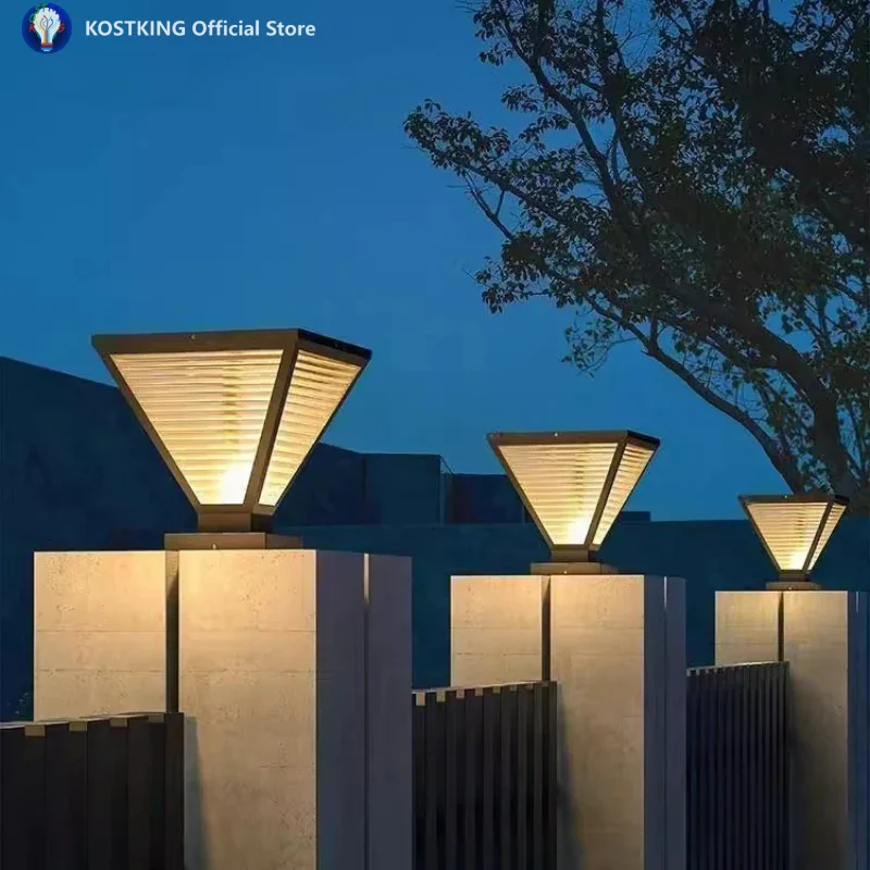 Наружные солнечные конические фонари на столбе, управление светом, датчик садового освещения, уличный водонепроницаемый светильник на столбе для ворот, светильники для забора виллы
Наружные солнечные конические фонари на столбе, управление светом, датчик садового освещения, уличный водонепроницаемый светильник на столбе для ворот, светильники для забора виллы