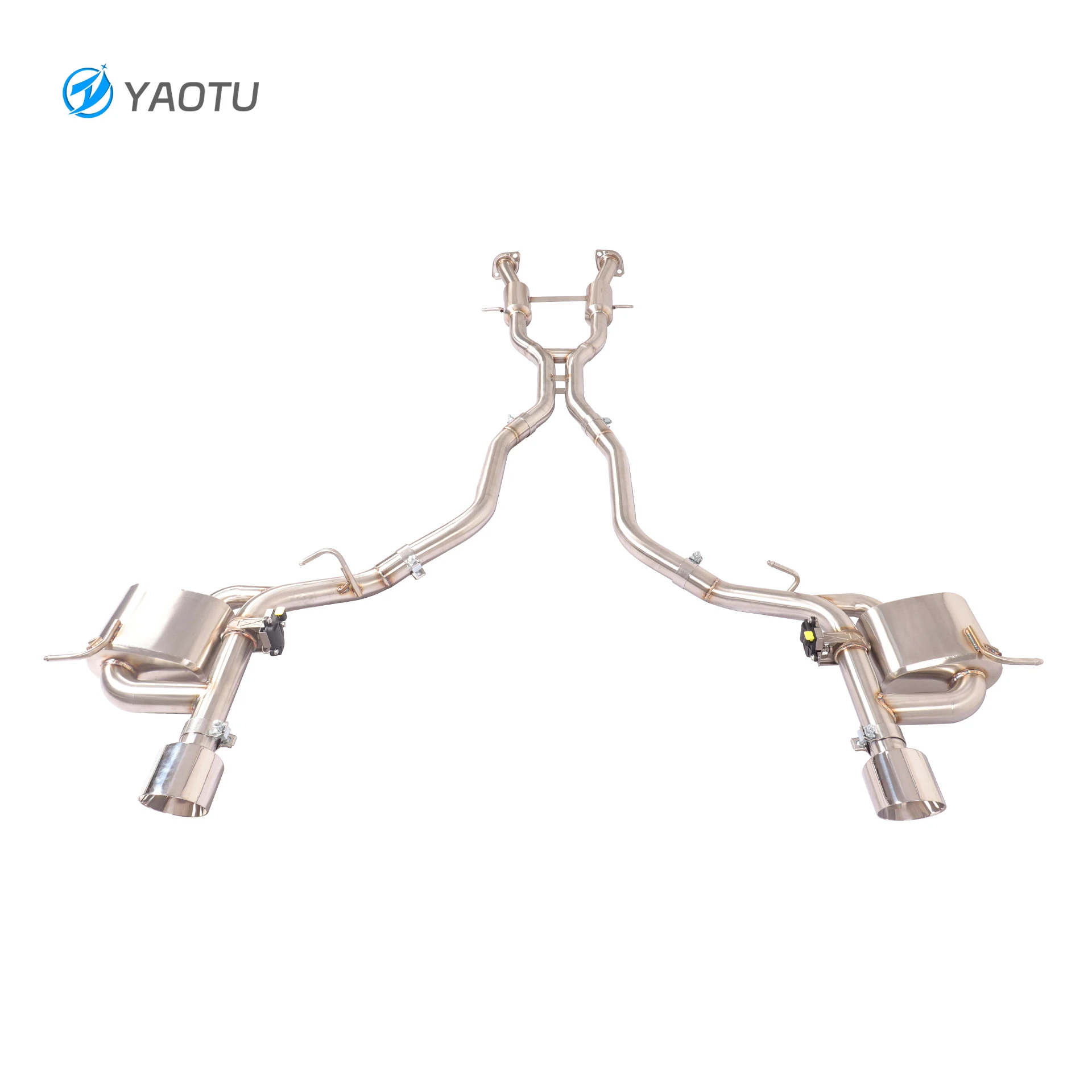 YT High Performance Stainless Steel Catback Exhaust With Electrical Valve And Surface Brushed For Jeep Grand Cherokee 3.6 / 6.4
YT High Performance Stainless Steel Catback Exhaust With Electrical Valve And Surface Brushed For Jeep Grand Cherokee 3.6 / 6.4