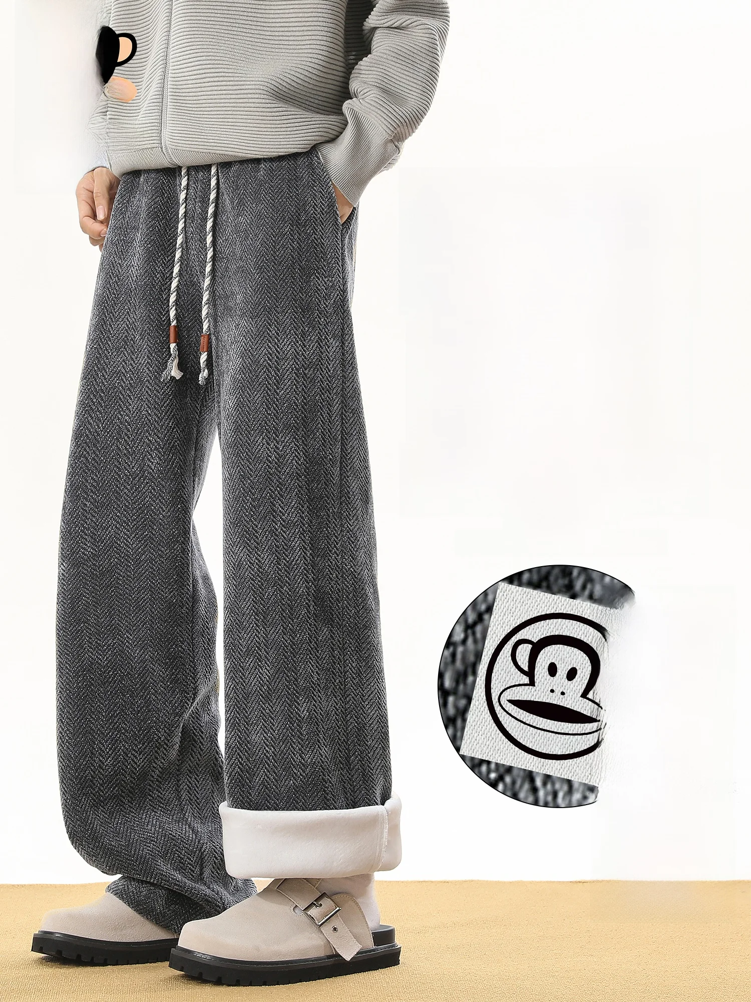 Зимние утепленные мужские повседневные брюки Paul Frank: прямые, широкие, комфортные, свободного кроя, для ежедневной носки
Зимние утепленные мужские повседневные брюки Paul Frank: прямые, широкие, комфортные, свободного кроя, для ежедневной носки