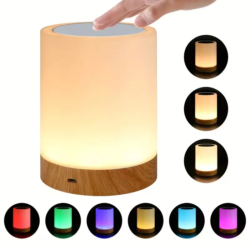 Bedside touch led night light portable outdoor camping colorful atmosphere light couple bedroom creative gift desk lamp
Bedside touch led night light portable outdoor camping colorful atmosphere light couple bedroom creative gift desk lamp