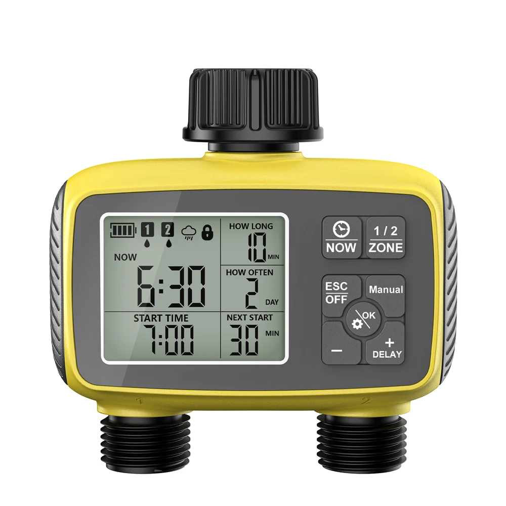 Factory Price Waterproof Timing Irrigation Automatic Irrigation Timer 2-Channel Control Automatic Watering Device
Factory Price Waterproof Timing Irrigation Automatic Irrigation Timer 2-Channel Control Automatic Watering Device