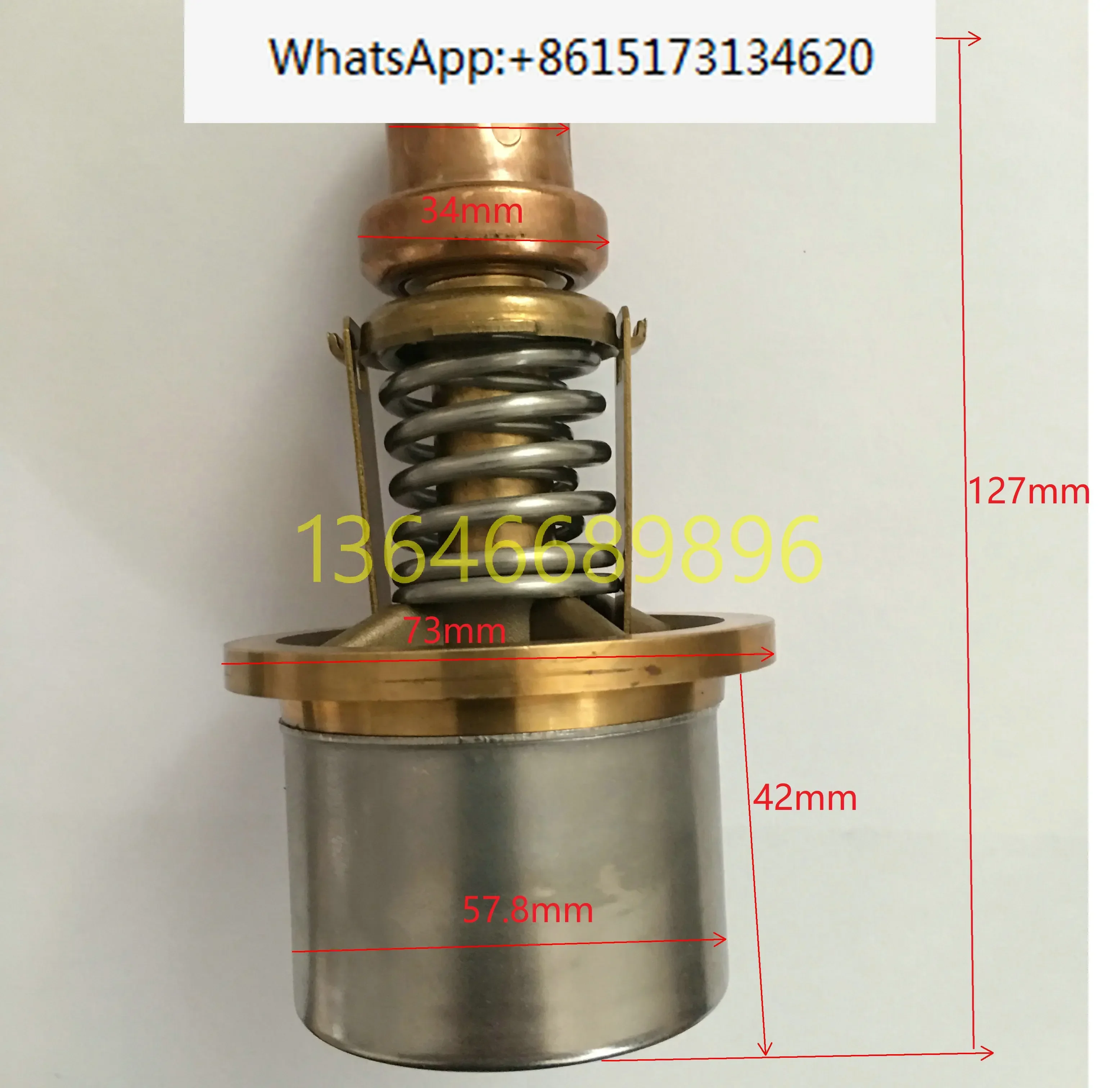 Applicable to Kaishan temperature control valve core A5015/Waxsensor/CT2558-190 WV2558-190C/180
Applicable to Kaishan temperature control valve core A5015/Waxsensor/CT2558-190 WV2558-190C/180