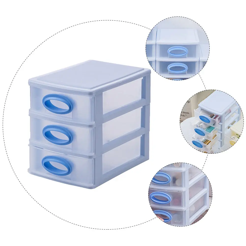 1pc Desktop Storage Box Multi-Layer Stationery Cabinet Household Organizer Thickened Plastic Drawer Bedroom Bathroom Use Office 
1pc Desktop Storage Box Multi-Layer Stationery Cabinet Household Organizer Thickened Plastic Drawer Bedroom Bathroom Use Office