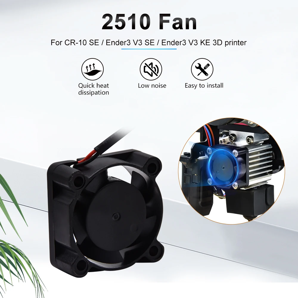 2510 Cooling Fan 2510 Axial Fan CR-10 SE Ender3 V3 SE/KE DC 24V 3D Pritner Parts Axial Fan Dual Ball Bearing Brushless
2510 Cooling Fan 2510 Axial Fan CR-10 SE Ender3 V3 SE/KE DC 24V 3D Pritner Parts Axial Fan Dual Ball Bearing Brushless