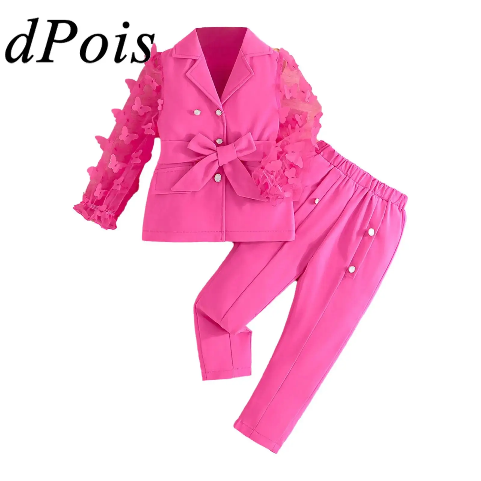 Girls Party School Uniforms Formal Dress Suits Dance Events Lapel Suit Coat + Pants Set Kids Two-pieces Banquet Set
Girls Party School Uniforms Formal Dress Suits Dance Events Lapel Suit Coat + Pants Set Kids Two-pieces Banquet Set