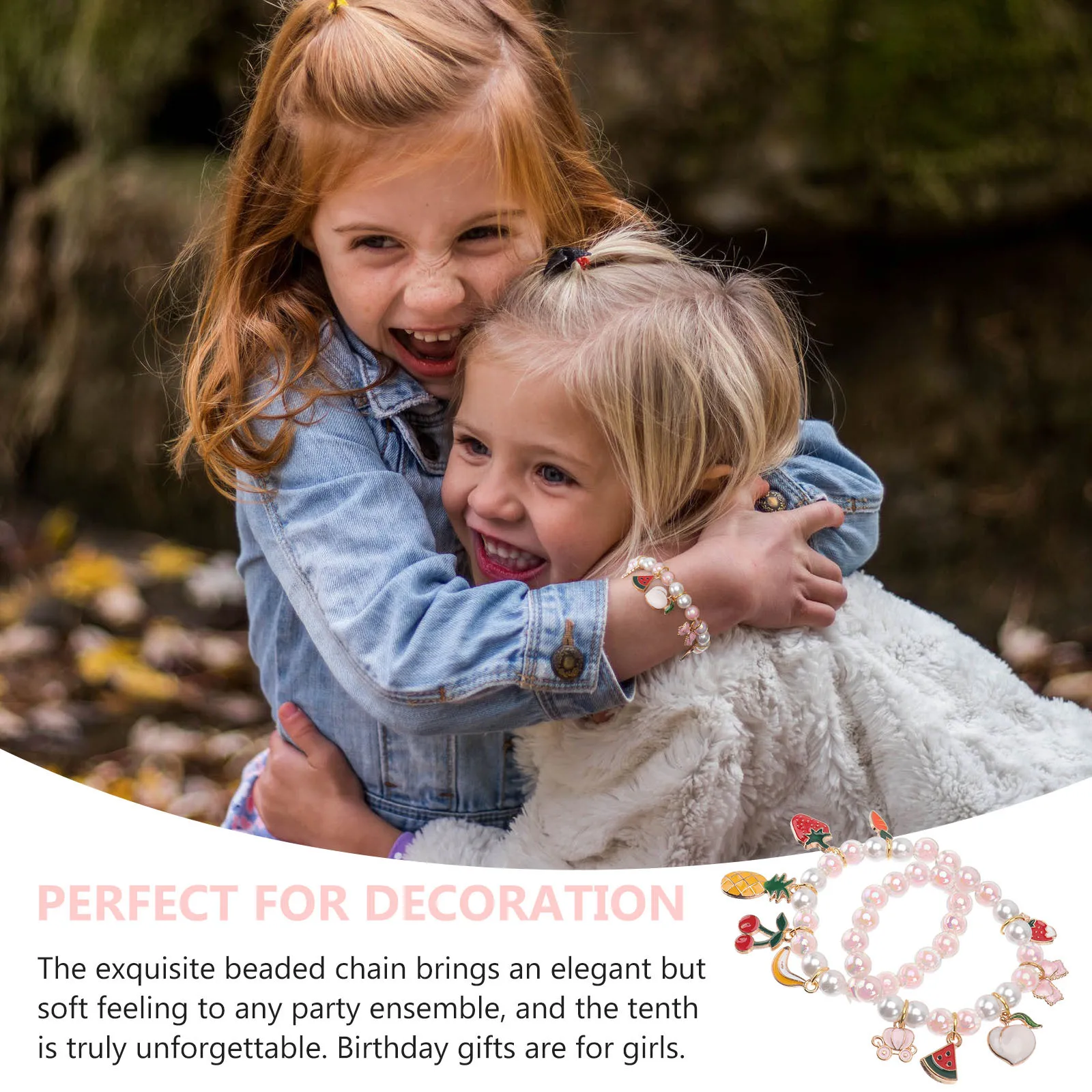 2 шт. детский браслет из бисера с имитацией жемчуга, цепочка на запястье, милая девушка, украшение для дня рождения, детский браслет, детская цепочка на запястье
2 шт. детский браслет из бисера с имитацией жемчуга, цепочка на запястье, милая девушка, украшение для дня рождения, детский браслет, детская цепочка на запястье