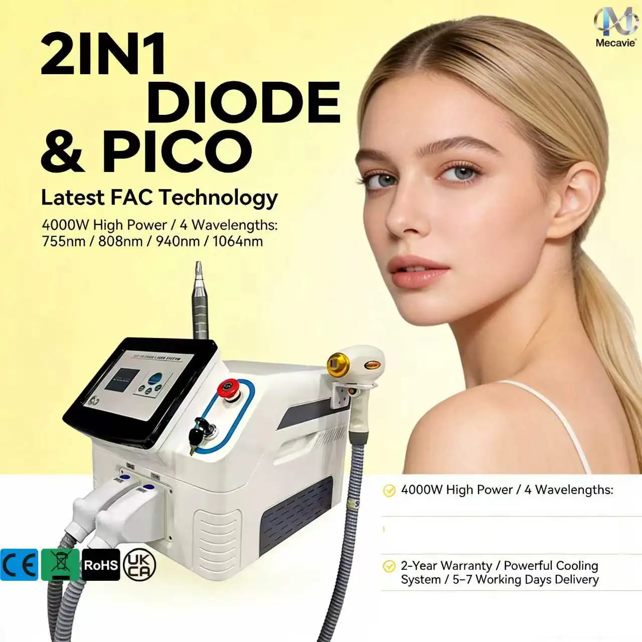 Best Hair Removal Device 2026 New 4 Wavelengths Ice Platinum Cooling System Skin Care 808nm Diode Laser Hair Removal Machine
Best Hair Removal Device 2026 New 4 Wavelengths Ice Platinum Cooling System Skin Care 808nm Diode Laser Hair Removal Machine