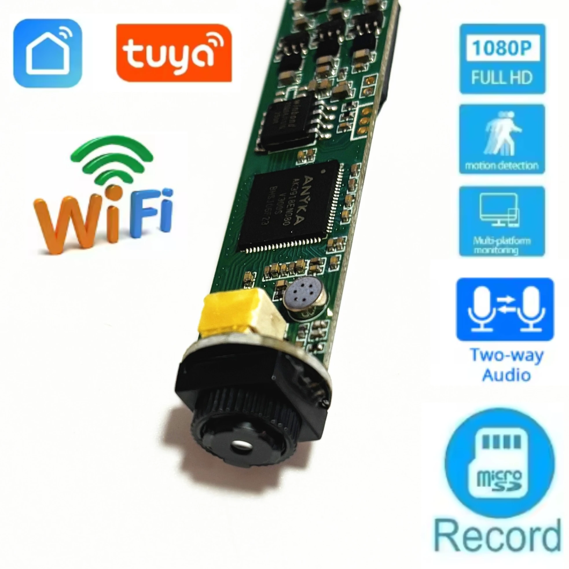 Маленький DIY RTSP Мини Wi-Fi IP-камера Модуль 1080P 2,4G 5G Беспроводная печатная плата безопасности P2P Аудио Промышленная интеллектуальная модель Tuya Самолета
Маленький DIY RTSP Мини Wi-Fi IP-камера Модуль 1080P 2,4G 5G Беспроводная печатная плата безопасности P2P Аудио Промышленная интеллектуальная модель Tuya Самолета