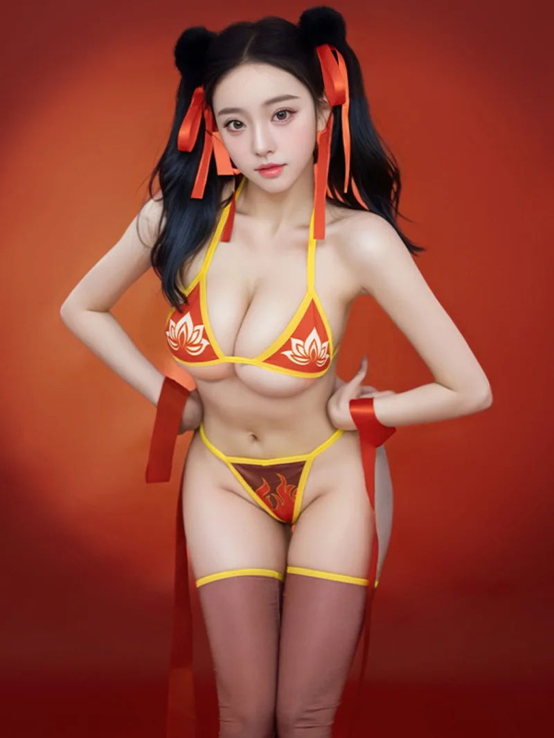 Сексуальная соблазнительная униформа для косплея в китайском стиле Nezha, трехточечное прозрачное бикини с высокой талией, комплект бикини, купальный костюм для женщин YDA4
Сексуальная соблазнительная униформа для косплея в китайском стиле Nezha, трехточечное прозрачное бикини с высокой талией, комплект бикини, купальный костюм для женщин YDA4