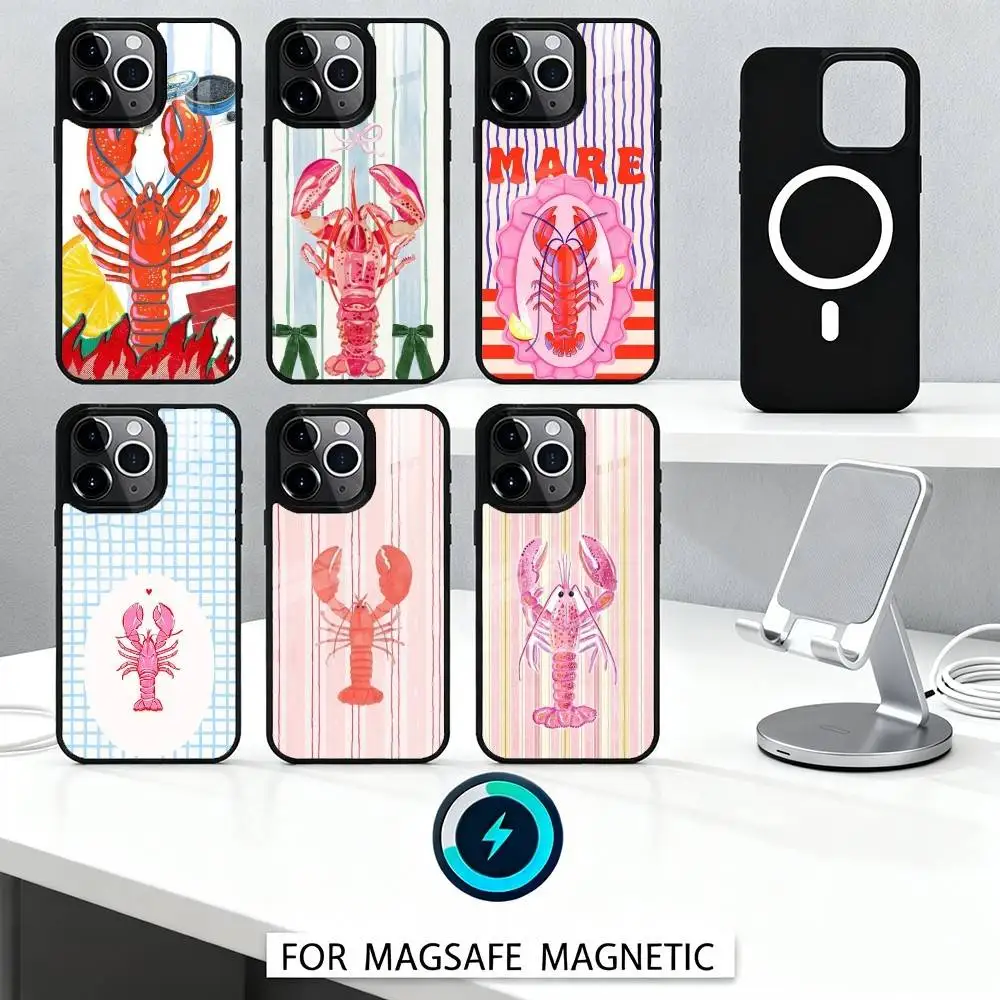 A-Animal L-Lobster Phone Case Magnetic For iPhone17 16 15 14 13 12 Pro Max For Magsafe Wireless Charging Cover
A-Animal L-Lobster Phone Case Magnetic For iPhone17 16 15 14 13 12 Pro Max For Magsafe Wireless Charging Cover