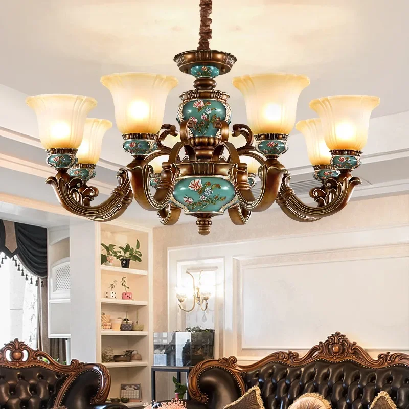 European Vintage Pendant Lights Living Room Chandelier Atmosphere Villa Restaurant Bedroom Lighting Vintage Pendant Lamp
European Vintage Pendant Lights Living Room Chandelier Atmosphere Villa Restaurant Bedroom Lighting Vintage Pendant Lamp