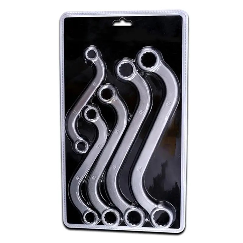 5 шт. S-образный ключ включает 10-11 мм, 12-13 мм, 14-15 мм, 16-17 мм и 18-19 мм. Инструменты для ремонта машинного крепления.
5 шт. S-образный ключ включает 10-11 мм, 12-13 мм, 14-15 мм, 16-17 мм и 18-19 мм. Инструменты для ремонта машинного крепления.