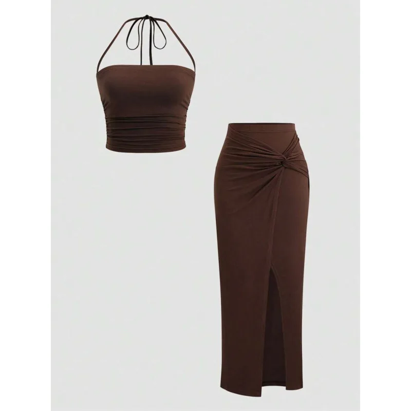 Tie Beach Dress Set Women's Summer Fashion Tie Waist Beach Skirt And Top Set Crossbody Bag Included No Brand Registered
Tie Beach Dress Set Women's Summer Fashion Tie Waist Beach Skirt And Top Set Crossbody Bag Included No Brand Registered