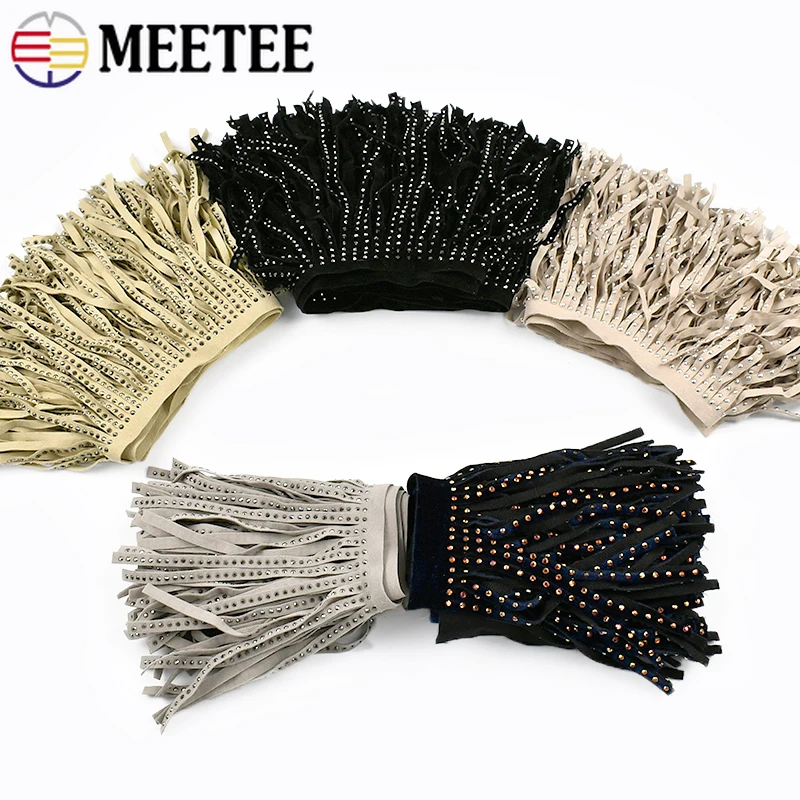 1/2Meters Meetee 14cm Suede Rivet Tassel Curtain Hem Velvet Fringe Leather Lace Garment Coat Diamond Decorative Trim DIY Sewing
1/2Meters Meetee 14cm Suede Rivet Tassel Curtain Hem Velvet Fringe Leather Lace Garment Coat Diamond Decorative Trim DIY Sewing