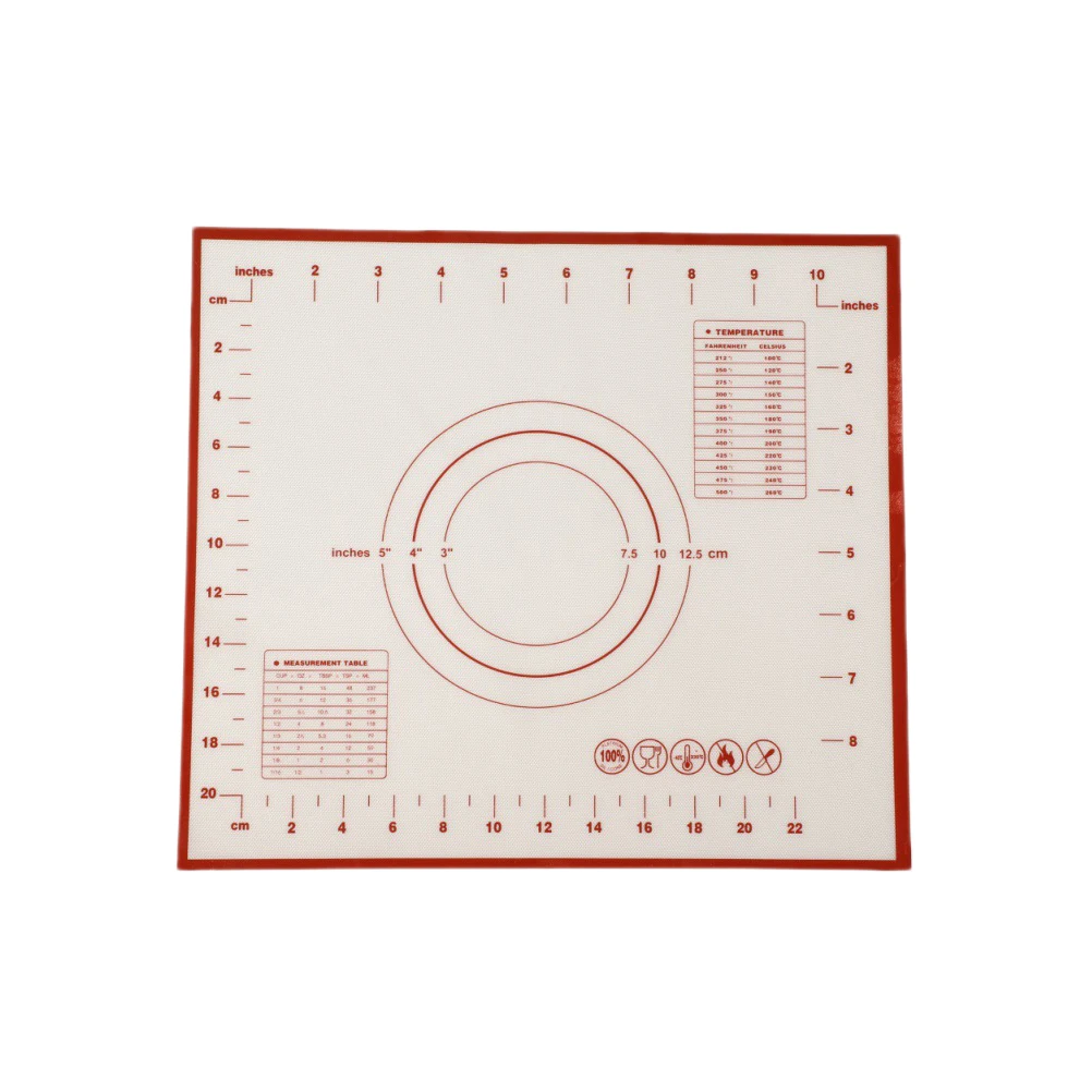 Non-Stick Silicone Mat Kneading Dough Sheet Pad with Scales Rolling Dough Pastry Pasta Cooking Tools Kitchen Accessories(Red)
Non-Stick Silicone Mat Kneading Dough Sheet Pad with Scales Rolling Dough Pastry Pasta Cooking Tools Kitchen Accessories(Red)