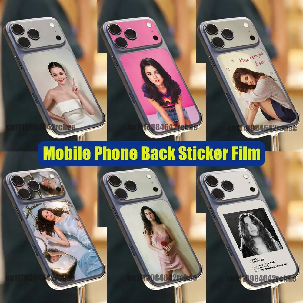 For Phone Back Film Sticker iPhone 17 Pro Max P PM Decal Skin Wrap Custom Singer S-Selena Gomez Stickers Cover
For Phone Back Film Sticker iPhone 17 Pro Max P PM Decal Skin Wrap Custom Singer S-Selena Gomez Stickers Cover