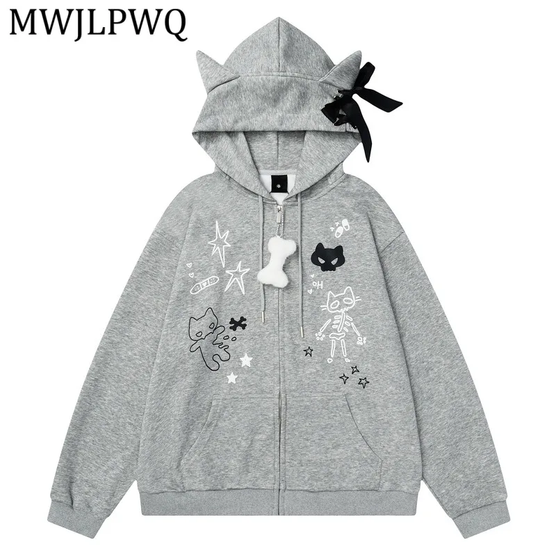 MWJLPWQ Men's Clothing Printed Sweatershirt Unisex Spring Autumn New Y2K Niched Loose Homewear Zipper Hooded Casual Jacket 16006
MWJLPWQ Men's Clothing Printed Sweatershirt Unisex Spring Autumn New Y2K Niched Loose Homewear Zipper Hooded Casual Jacket 16006
