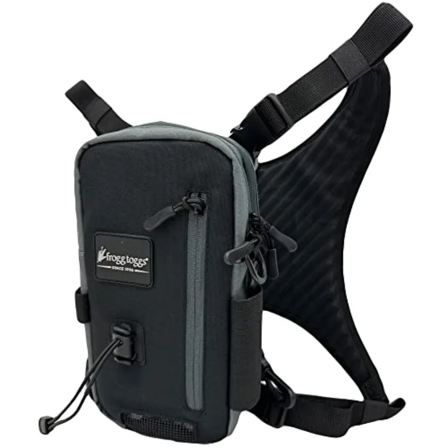 FROGG TOGGS Hightide Fishing Chest Pack Easy Hands-Free Tackle Storage Bag with Built-in Rod Support in Black for Fishing Gear
FROGG TOGGS Hightide Fishing Chest Pack Easy Hands-Free Tackle Storage Bag with Built-in Rod Support in Black for Fishing Gear
