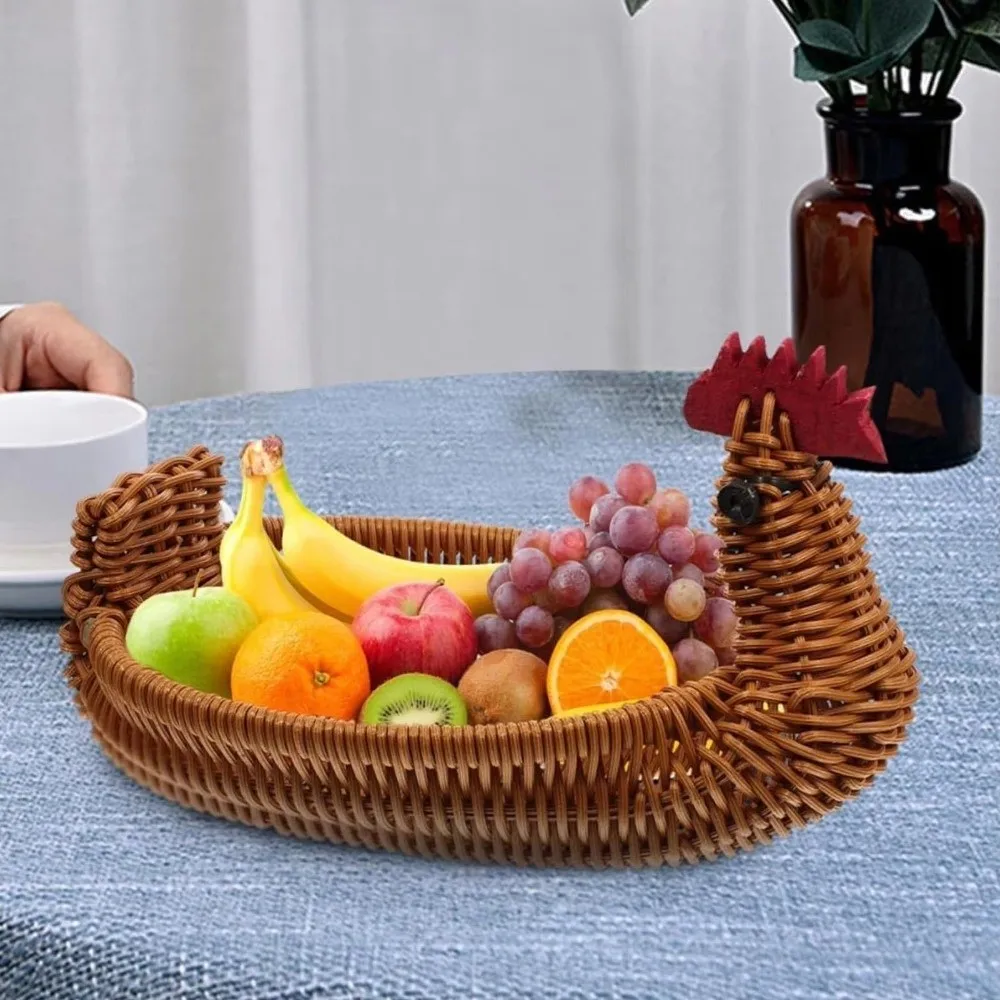 Chic Style Natural Look Woven Storage Basket Multipurpose Funny Chicken Shaped Basket Plastic Rustic Fruit Basket Snack Storage
Chic Style Natural Look Woven Storage Basket Multipurpose Funny Chicken Shaped Basket Plastic Rustic Fruit Basket Snack Storage