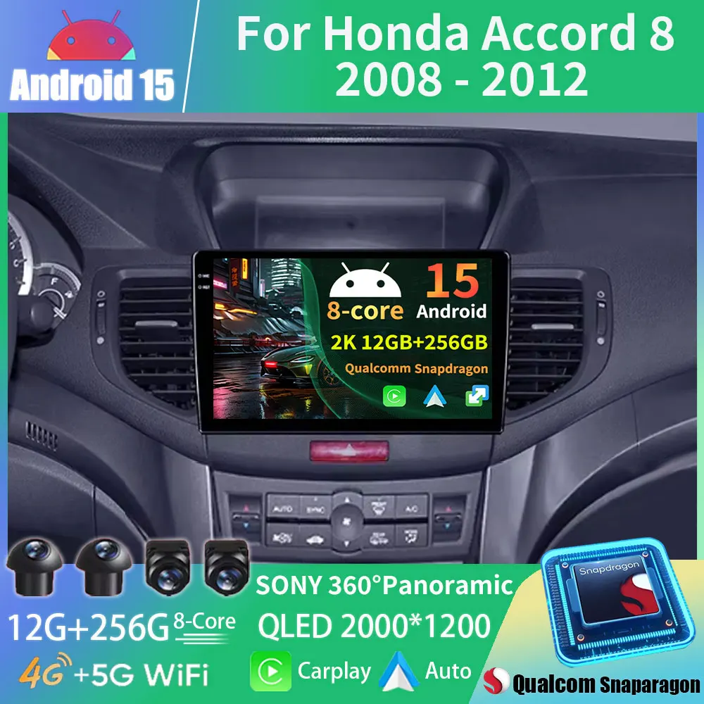 Автомобильное радио Android 15 для Honda Accord 8 (европейская версия) 2008-2012 Мультимедийный видеоплеер GPS Carplay Авторадио 2 Din 5G BT
Автомобильное радио Android 15 для Honda Accord 8 (европейская версия) 2008-2012 Мультимедийный видеоплеер GPS Carplay Авторадио 2 Din 5G BT